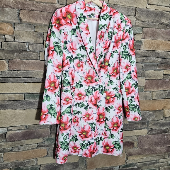 Alice + Olivia Latoya Floral Minidress size 10 - Picture 7 of 15